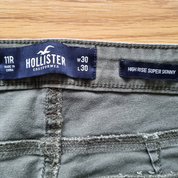 Hollister High-Rise Super Skinny Jean Green Size 30 (11R) - Picture 3 of 7